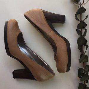 Calvin Klein Leather Fairley Heels size 8.5